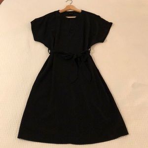Topshop black tie dress - very flattering!